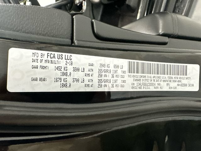 2018 Jeep Grand Cherokee Limited 4x4