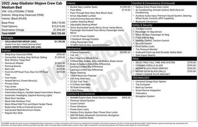 2022 Jeep Gladiator Mojave