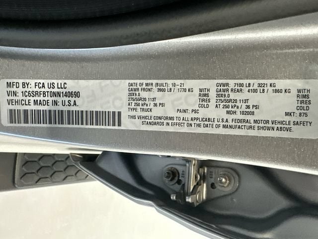 2022 RAM 1500 Big Horn Quad Cab 4x4 6'4" Box