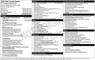 2023 GMC Acadia Denali