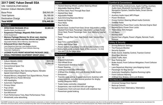 2017 GMC Yukon Denali