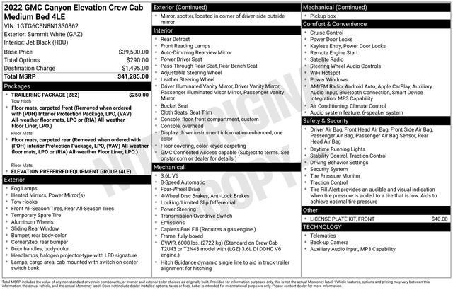 2022 GMC Canyon Elevation