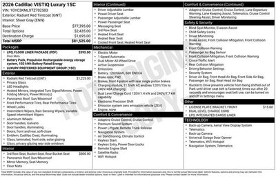 2026 Cadillac VISTIQ Luxury