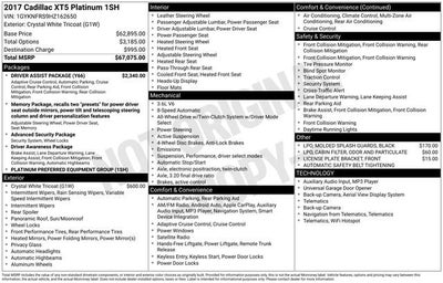 2017 Cadillac XT5 Platinum AWD