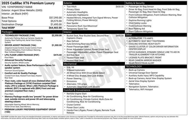 2025 Cadillac XT6 Premium Luxury