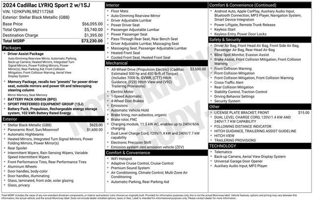 2024 Cadillac LYRIQ Sport 2