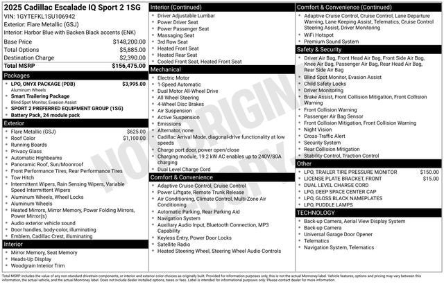 2025 Cadillac ESCALADE IQ Sport 2