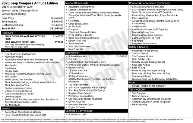 2020 Jeep Compass Altitude