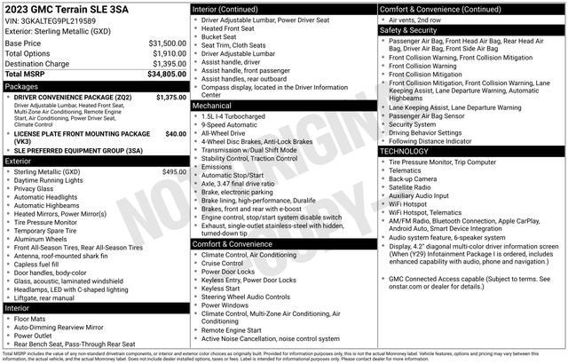 2023 GMC Terrain SLE