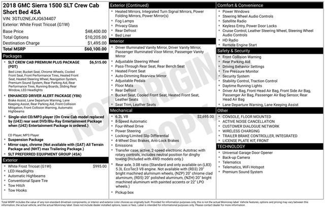 2018 GMC Sierra 1500 SLT