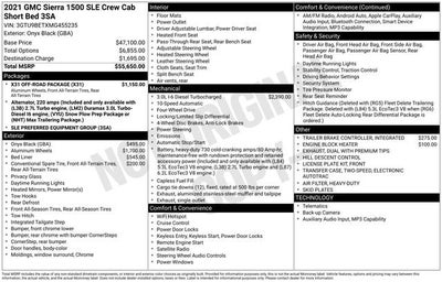 2021 GMC Sierra 1500 SLE