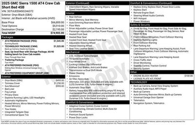 2025 GMC Sierra 1500 AT4