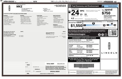 2017 Lincoln MKZ Premiere