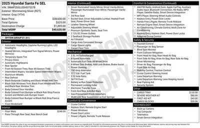 2025 Hyundai Santa Fe SEL