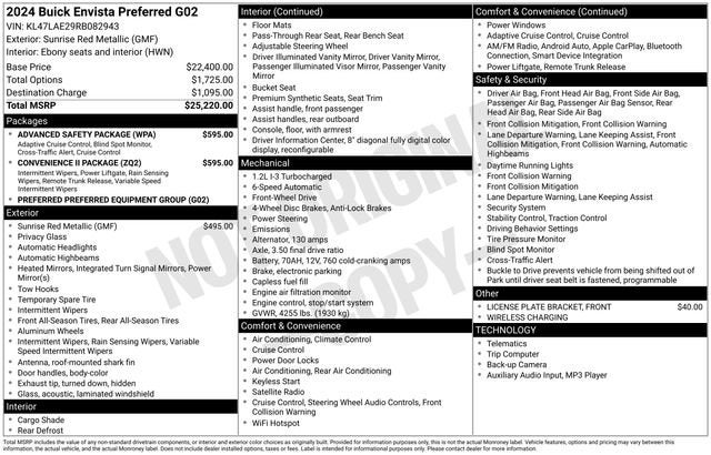 2024 Buick Envista Preferred