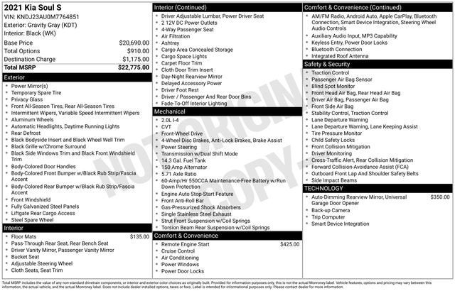 2021 Kia Soul S